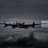 Moonlit Lancaster A Lancaster Bomber takes off into a moonlit sky