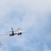 USAF B1 Bomber Aircraft USAF B1 Bomber aircraft climbing with full afterburners