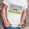 Vulcan white adults t shirt Vulcan bomber digital art design on a white adults t shirt