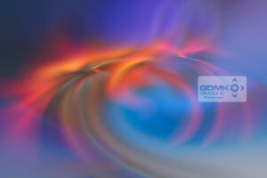 Swirling colours in a digital art cosmic aurora