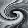 Swirling black and white Vortex Digital Art