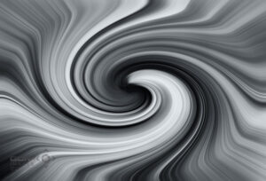 Swirling black and white Vortex Digital Art