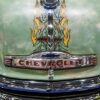 Bonnet artwork on a Chevrolet truck on display at the 2016 London Classic Car Show