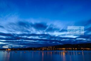 River Teign Blue Hour Late evening light over the River Teign near Shaldon in Devon