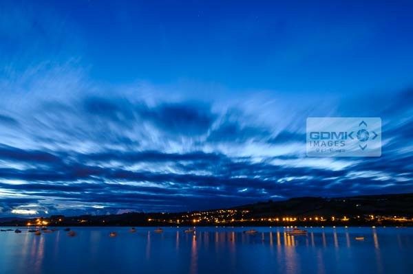 River Teign Blue Hour Late evening light over the River Teign near Shaldon in Devon