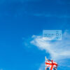 Union Jack Flag Union Jack flag against a blue sky
