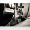 Abstract close up of steam train Wall Art Print