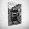 Black and White Front of BR Class 9F Steam Loco Canvas Print Black and White Front of BR Class 9F Steam Loco Canvas Print