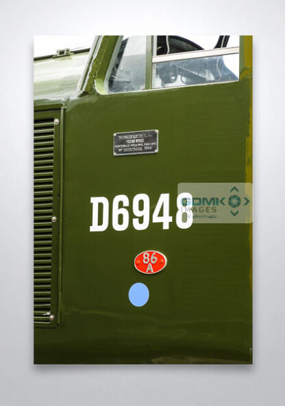Class 37 D6948 Cabside Wall Art Print