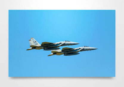 F-15 Pairs Takeoff Wall Art Print