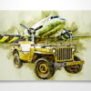 Jeep and C47 Dakota Digital Art Print Jeep and C47 Dakota Digital Art Print