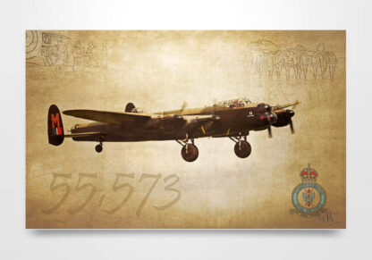 Lancaster Bomber Command Tribute Wall Art Picture