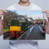 Man Holding Class 40 D335 at Rawtenstall Wall Art Print Man Holding Class 40 D335 at Rawtenstall Wall Art Print