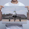 Man Holding RAF Typhoon Front View Wall Art Print Man Holding RAF Typhoon Front View Wall Art Print