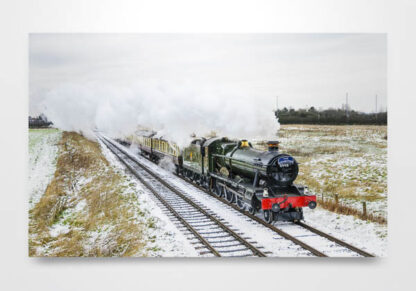 Witherslack Hall in the Snow Wall Art Print