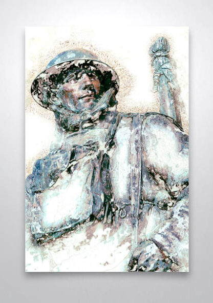 WW1 Soldier Digital Art Print