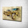 2 Hodgkiss Jeeps Digital Art Picture Art Canvas Print