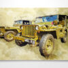 2 Hodgkiss Jeeps Digital Art Picture Art Print