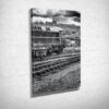 Black and White Class 33 D6575 Canvas Print Black and White Class 33 D6575 Canvas Print