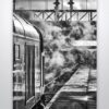 Black and White Class 40 D345 at Bury Wall Art Print Black and White Class 40 D345 at Bury Wall Art Print