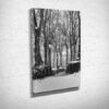 Black and White Winter Scene Canvas Print Black and White Winter Scene Canvas Print