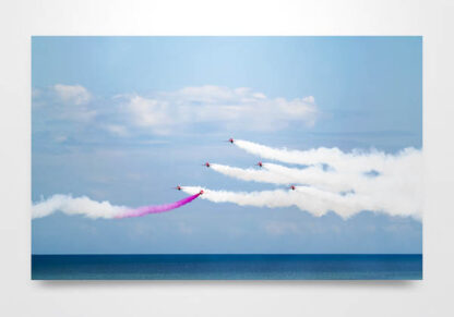 Red Arrows Over The Sea Wall Art Print