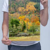Man Holding Wooden Bridge in Glen Nevis Art Print