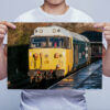 Man Holding Class 50 50015 Valiant at Rawtenstall Railway Station Wall Art Print Man Holding Class 50 50015 Valiant at Rawtenstall Railway Station Wall Art Print