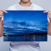 Man Holding River Teign Blue Hour Wall Art Print Man Holding River Teign Blue Hour Wall Art Print