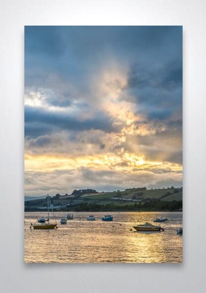Dramatic Sky Over the River Teign Wall Art Print
