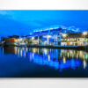 Evening Light Over Brayford Pool in Lincoln Wall Art Print