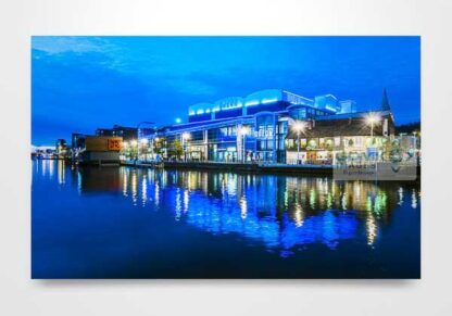 Evening Light Over Brayford Pool in Lincoln Wall Art Print
