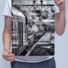 Man Holding Black and White Class 40 D345 at Bury Wall Art Print Man Holding Black and White Class 40 D345 at Bury Wall Art Print