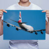 Man Holding British Airways Boeing 747 Wall Art Print Man Holding British Airways Boeing 747 Wall Art Print