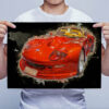 Man Holding Red Marcos Mantis Car Digital Art Print Man Holding Red Marcos Mantis Car Digital Art Print