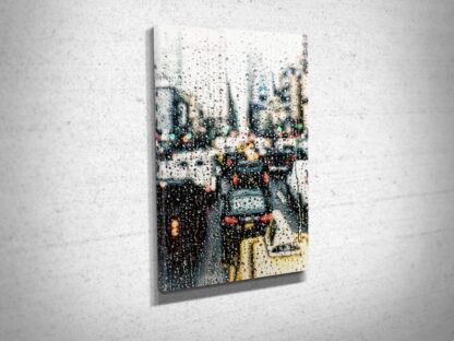 Rainy Day in New York Digital Art Canvas Print