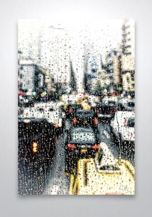 Rainy Day in New York Digital Art Print Rainy Day in New York Digital Art Print