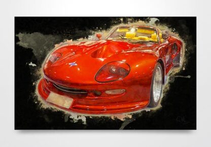 Red Marcos Mantis Car Digital Art Print