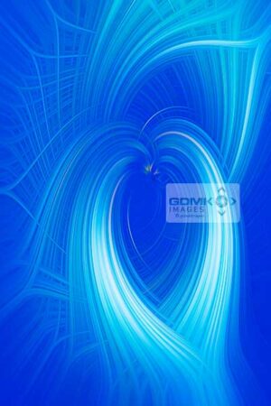 Blue swirling heart digitalart
