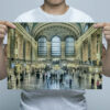 Man Holding New York Grand Central Station Wall Art Print Man Holding New York Grand Central Station Wall Art Print