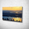 Sunset over the Hudson River Landscape Canvas Print Sunset over the Hudson River Landscape Canvas Print