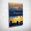 Sunset over the Hudson River Portrait Canvas Print