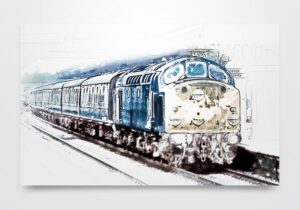 Class 40 in the Snow Wall Art Picture