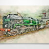 Digital Painting of Sir Keith Park Wall Art Print Digital Painting of Sir Keith Park Wall Art Print