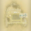 Digital art picture of a World War 2 Military Police Willys jeep