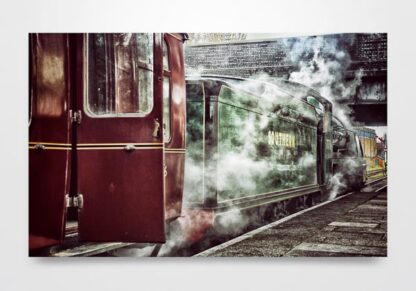 Atmospheric 777 Sir Lamiel Steam Train Wall Art Print