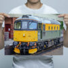 Man Holding Class 33 33002 Wall Art Print Man Holding Class 33 33002 Wall Art Print