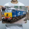 Man Holding Class 57 57307 Wall Art Print Man Holding Class 57 57307 Wall Art Print