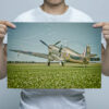 Man Holding Spitfire Mk1 Wall Art Print Man Holding Spitfire Mk1 Wall Art Print