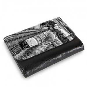 Medium Wallet Black and White Class 45